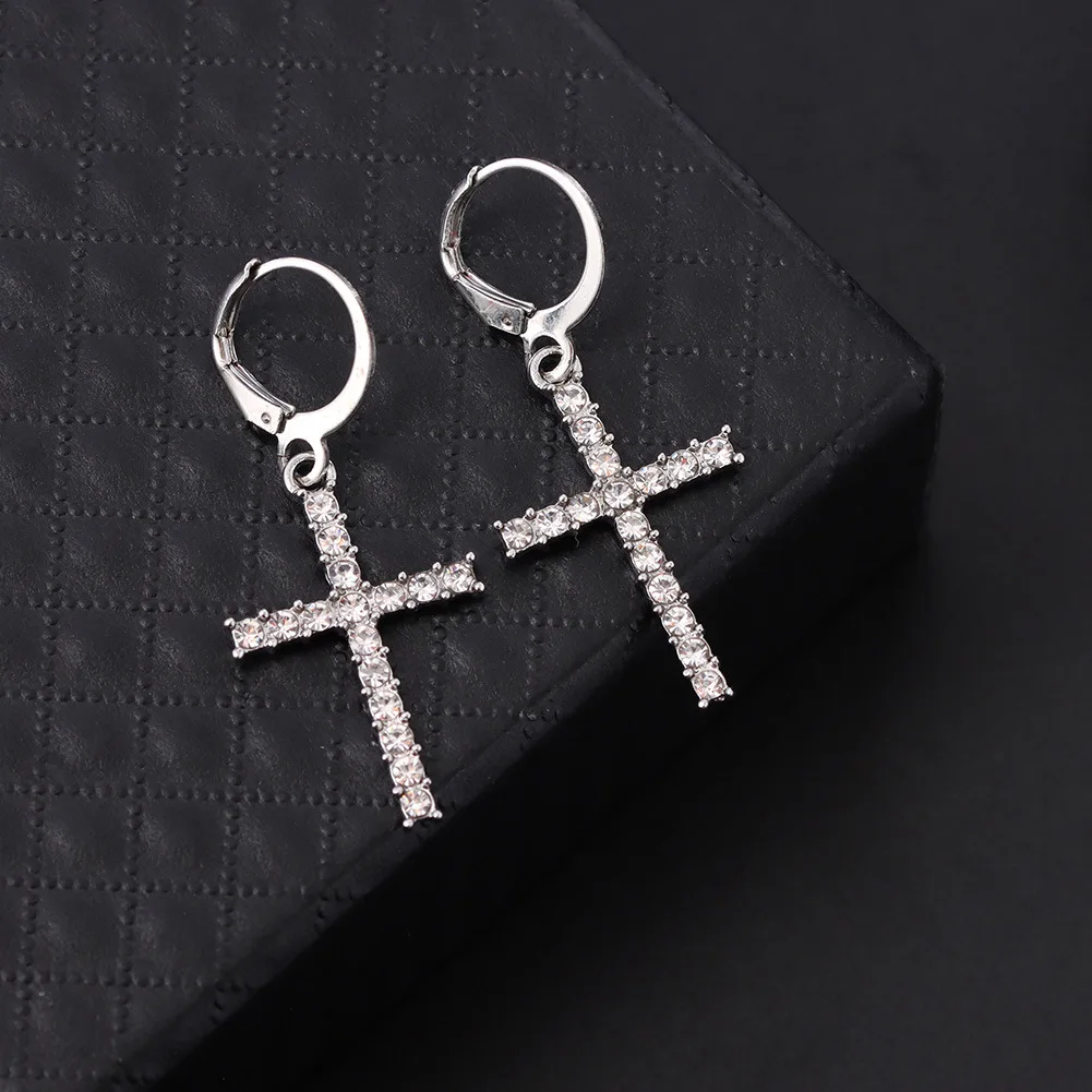 Gold Crystals Cross Shape Long Earrings Sparkly Black Clear Rhinestone Dangle Earrings For Women Wedding Jewelry Gifts
Gold Crystals Cross Shape Long Earrings Sparkly Black Clear Rhinestone Dangle Earrings For Women Wedding Jewelry Gifts