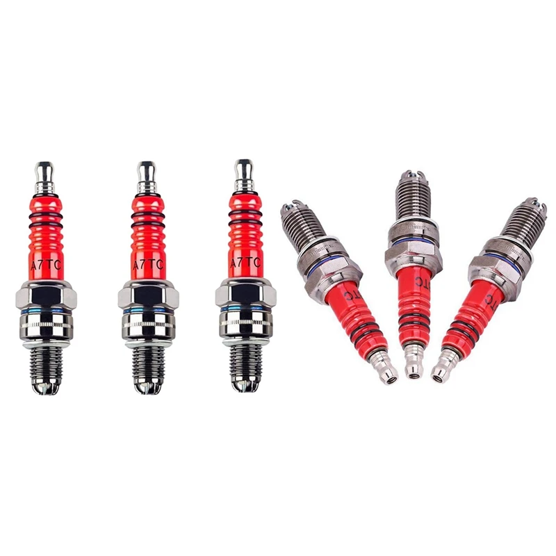 3 шт. Свеча зажигания A7tc, тройной электрод для Gy6 50 Cc 70Cc 90 Cc 110Cc 125 Cc 150Cc и 3 шт. D8tc 3 электроды, свечи зажигания, Racing Sp
3 шт. Свеча зажигания A7tc, тройной электрод для Gy6 50 Cc 70Cc 90 Cc 110Cc 125 Cc 150Cc и 3 шт. D8tc 3 электроды, свечи зажигания, Racing Sp