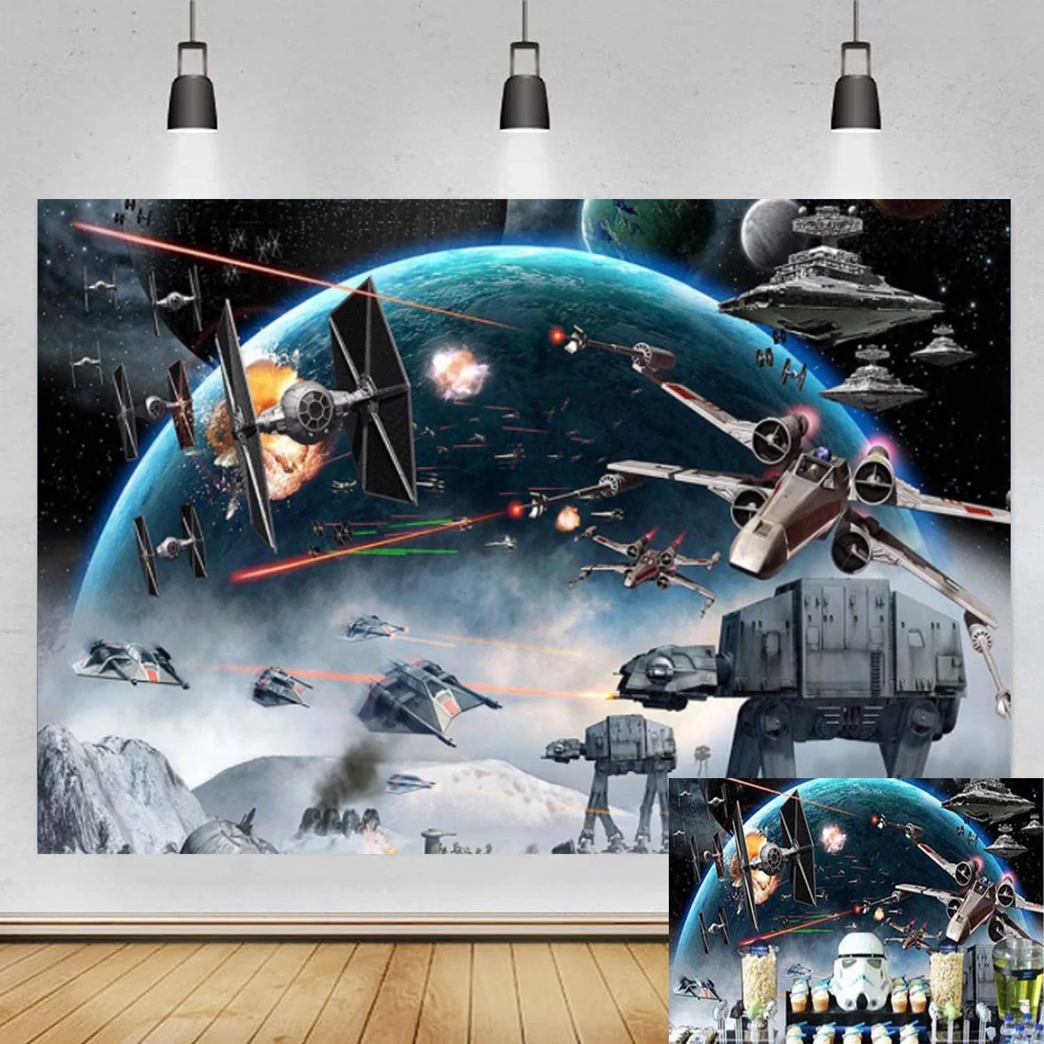 Universe Wars Science Fiction Photography Backdrop Boys Birthday Party Black Star Galaxy Photo Background Photo Studio Props
Universe Wars Science Fiction Photography Backdrop Boys Birthday Party Black Star Galaxy Photo Background Photo Studio Props
