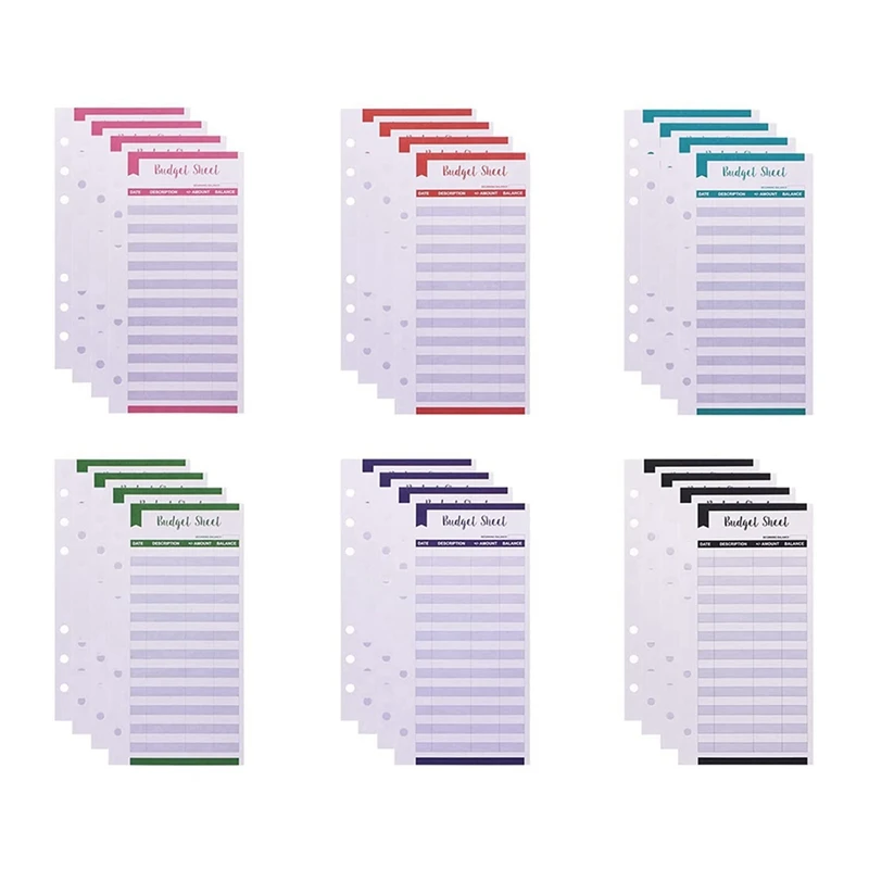 Expense Tracker Budget Sheets With Hole 48Pcs Loose Leaf Cash Money Envelop For A6 Binder Wallet Pockets Planner
Expense Tracker Budget Sheets With Hole 48Pcs Loose Leaf Cash Money Envelop For A6 Binder Wallet Pockets Planner
