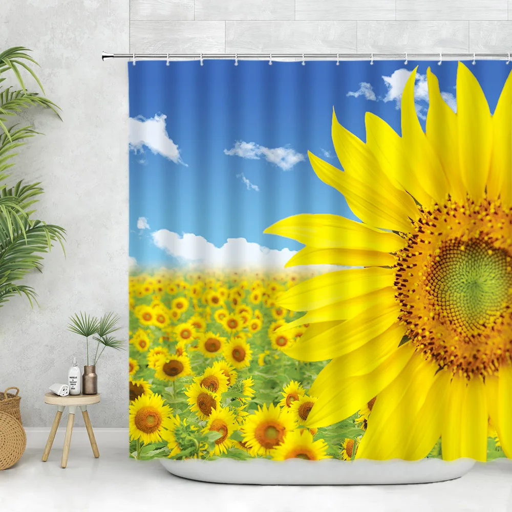 Sunflower Flower Shower Curtain Plant Flower Nature Garden Flora Print Bathroom Decor Bath Curtain Polyester Fabric Machine Wash
Sunflower Flower Shower Curtain Plant Flower Nature Garden Flora Print Bathroom Decor Bath Curtain Polyester Fabric Machine Wash