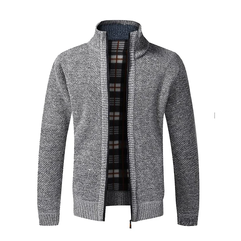 Autumn Winter New Men's Jacket Slim Fit Stand Collar Zipper Jacket Casual Men Solid Cotton Thick Warm Sweater Jacket Men
Autumn Winter New Men's Jacket Slim Fit Stand Collar Zipper Jacket Casual Men Solid Cotton Thick Warm Sweater Jacket Men