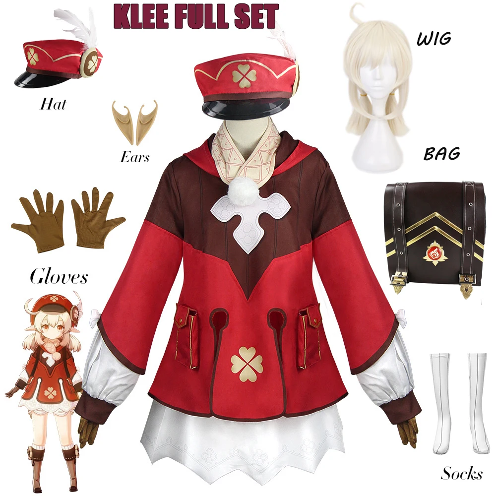 Костюм для косплея Game Genshin Impact Klee, парики, обувь, одежда Loli, униформа для взрослых, женский рюкзак для Хэллоуина, карнавала
Костюм для косплея Game Genshin Impact Klee, парики, обувь, одежда Loli, униформа для взрослых, женский рюкзак для Хэллоуина, карнавала
