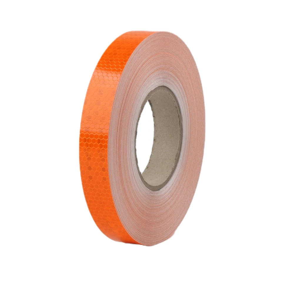 

2.5cm*50m Orange Adhesive Reflective Tapes Outdoor Safety Reflectors Stickers Waterproof Strips for Bicycle Helment Motorcycles