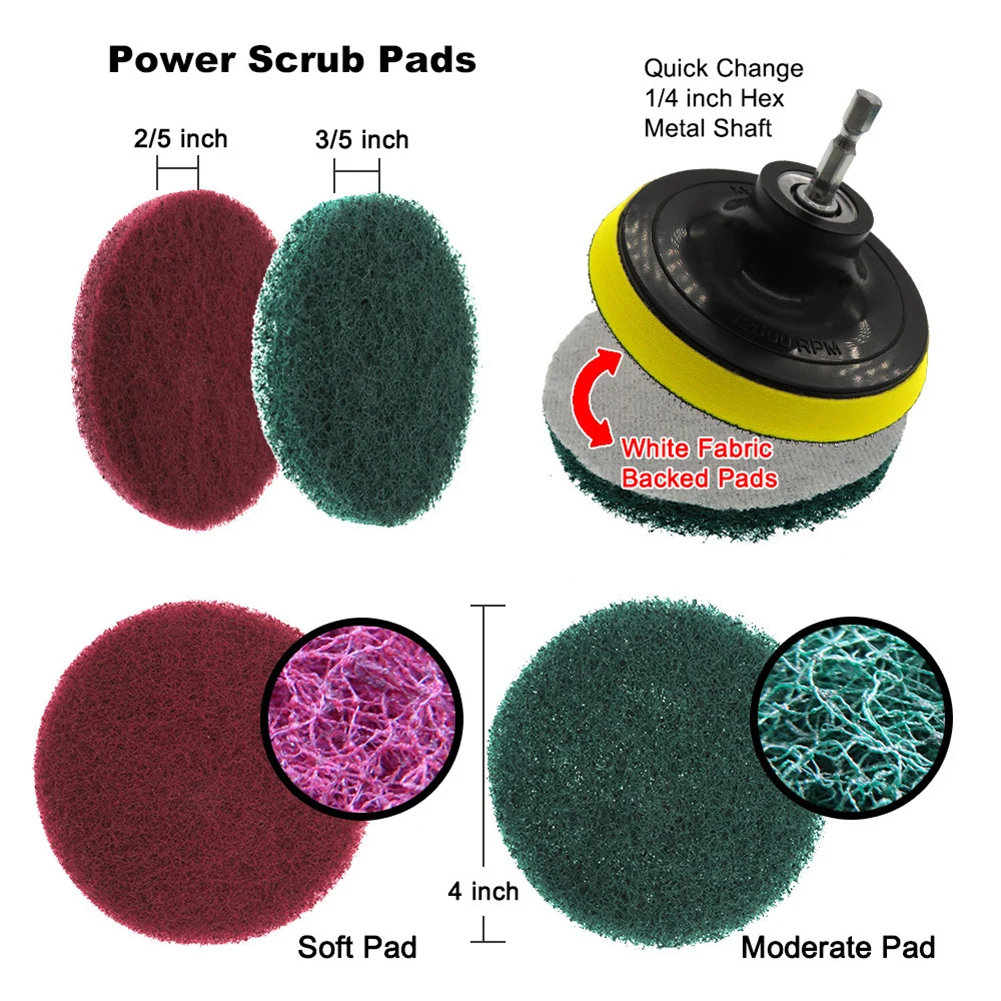 1 Set Drill Detailing Brush Scour Polishing Tile Power Scrubber Scouring Pads Air Conditioner Vents Towel Polisher Car Clean Kit
1 Set Drill Detailing Brush Scour Polishing Tile Power Scrubber Scouring Pads Air Conditioner Vents Towel Polisher Car Clean Kit