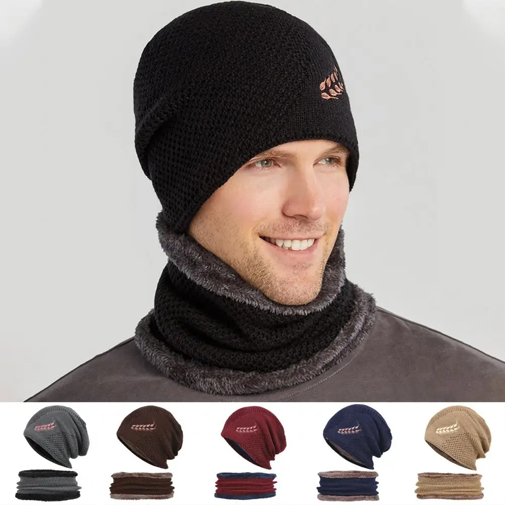 2Pcs/Set Classic Beanie Hat Scarf Windproof Soft Knitted Hat Scarf Men Knitted Hat Fleece Lined Scarf Set
2Pcs/Set Classic Beanie Hat Scarf Windproof Soft Knitted Hat Scarf Men Knitted Hat Fleece Lined Scarf Set