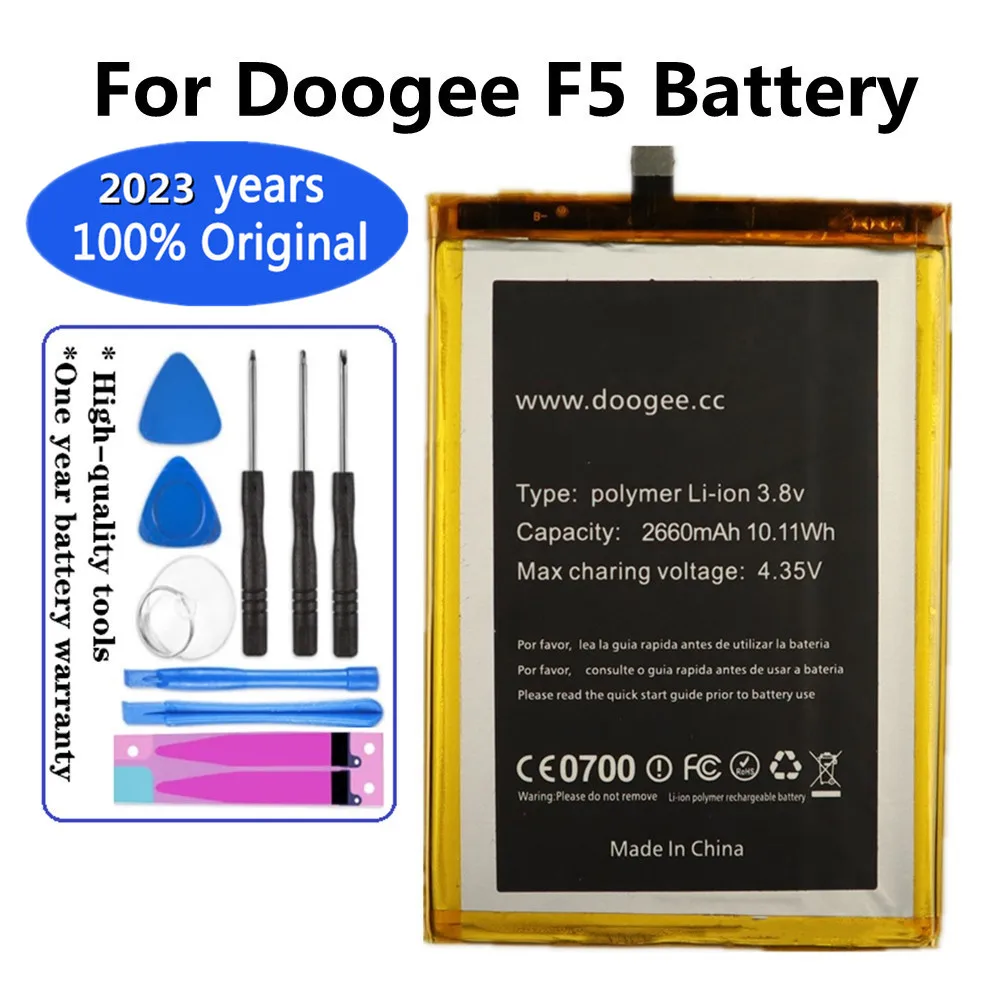 2023 год, новинка, 100% Оригинальная батарея Для Doogee F5, запасная батарея 2660 мАч, запчасти для смартфонов, резервная батарея
2023 год, новинка, 100% Оригинальная батарея Для Doogee F5, запасная батарея 2660 мАч, запчасти для смартфонов, резервная батарея