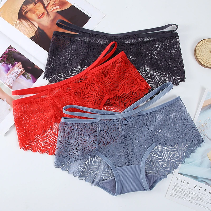 The Latest Hip Hot Girl Lace Panties Female Hollow Thin Belt Show Waist Sexy Temptation Breathable Girl Briefs Bag Hip Hot Sale
The Latest Hip Hot Girl Lace Panties Female Hollow Thin Belt Show Waist Sexy Temptation Breathable Girl Briefs Bag Hip Hot Sale