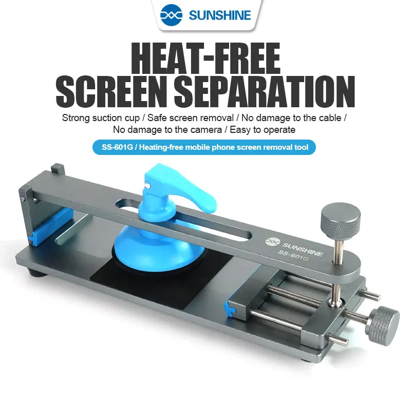 SUNSHINE SS-601G Universal LCD Screen Repair Separator Heating Free Fixture Remove Mobile Phone Powerful Sucker Fixing Clamp
SUNSHINE SS-601G Universal LCD Screen Repair Separator Heating Free Fixture Remove Mobile Phone Powerful Sucker Fixing Clamp