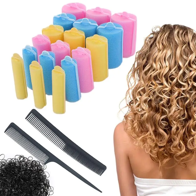 Sponge Hair Rollers Soft Sleeping Foam Rollers Sponge Hair Curler With Comb For DIY Hair Styling Hairdressing
Sponge Hair Rollers Soft Sleeping Foam Rollers Sponge Hair Curler With Comb For DIY Hair Styling Hairdressing