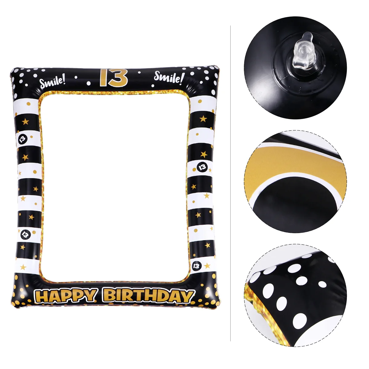 

Birthday Frame Photo Party Props Selfie 13Th Inflatable Booth Picture Prop Happy Festival Supplies Photography Pvc Funny Sign