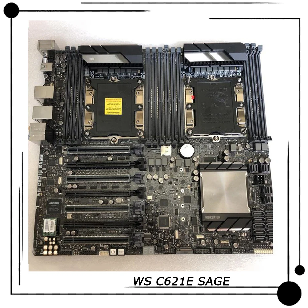 WS C621E SAGE For ASUS Two-way Server Workstation Motherboard C621 LGA 3647 Support Xeon High Quality Fully Tested Fast Ship
WS C621E SAGE For ASUS Two-way Server Workstation Motherboard C621 LGA 3647 Support Xeon High Quality Fully Tested Fast Ship