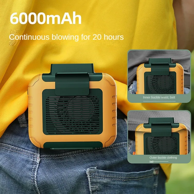 2023 New Mini Hanging Waist Fan USB Charging Waist Portable Lazy Man Hanging Neck Outdoor Construction Site Small Electric Fan
2023 New Mini Hanging Waist Fan USB Charging Waist Portable Lazy Man Hanging Neck Outdoor Construction Site Small Electric Fan