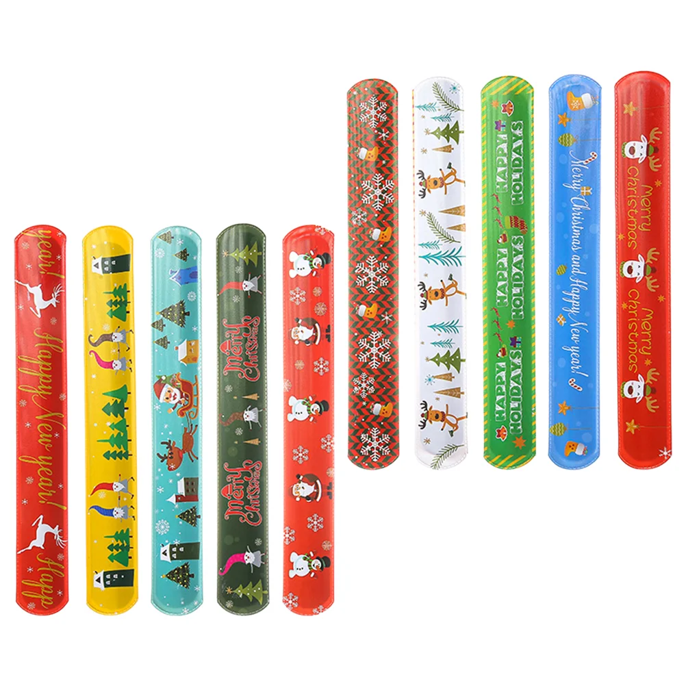 30 Pcs Christmas Crack Bracelet Slap Bracelets Party Decors Pvc Favors Clap Circle Wristband Child Bangle
30 Pcs Christmas Crack Bracelet Slap Bracelets Party Decors Pvc Favors Clap Circle Wristband Child Bangle