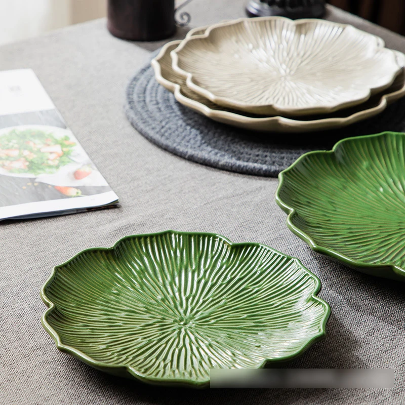 2 Sizes Plates for Food 4 Colors Modern Plate Sets Japanese Style Ceramic Roses Dishes Dinner Set Tableware Serving Dinnerware
2 Sizes Plates for Food 4 Colors Modern Plate Sets Japanese Style Ceramic Roses Dishes Dinner Set Tableware Serving Dinnerware