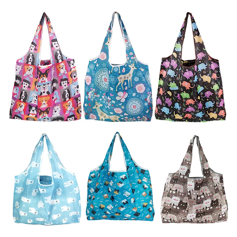 1Pc Foldable Shopping Bag Reusable Travel Grocery Bag Eco-Friendly Cute Animal Printing Supermarket Tote Bag
1Pc Foldable Shopping Bag Reusable Travel Grocery Bag Eco-Friendly Cute Animal Printing Supermarket Tote Bag