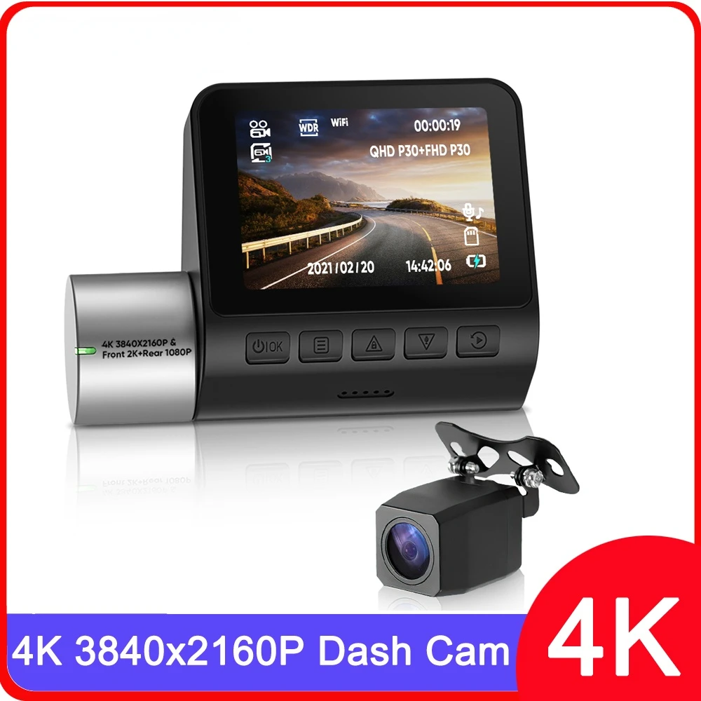 Видеорегистратор V50 4K с двумя камерами переднего и заднего вида, 2160P, 4K, 24 ч
Видеорегистратор V50 4K с двумя камерами переднего и заднего вида, 2160P, 4K, 24 ч
