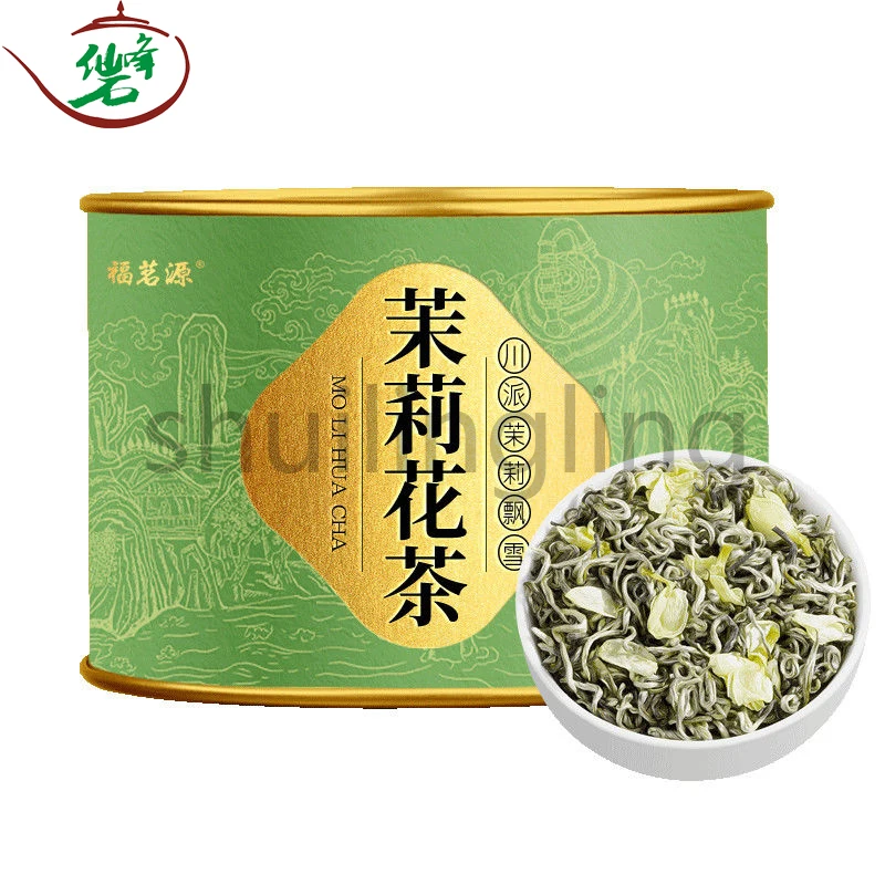 Sichuan Style Jasmine Piaoxue New Tea Jasmine Flower Tea Maofeng Piaoxue Flower Tea 110g/can Gift
Sichuan Style Jasmine Piaoxue New Tea Jasmine Flower Tea Maofeng Piaoxue Flower Tea 110g/can Gift