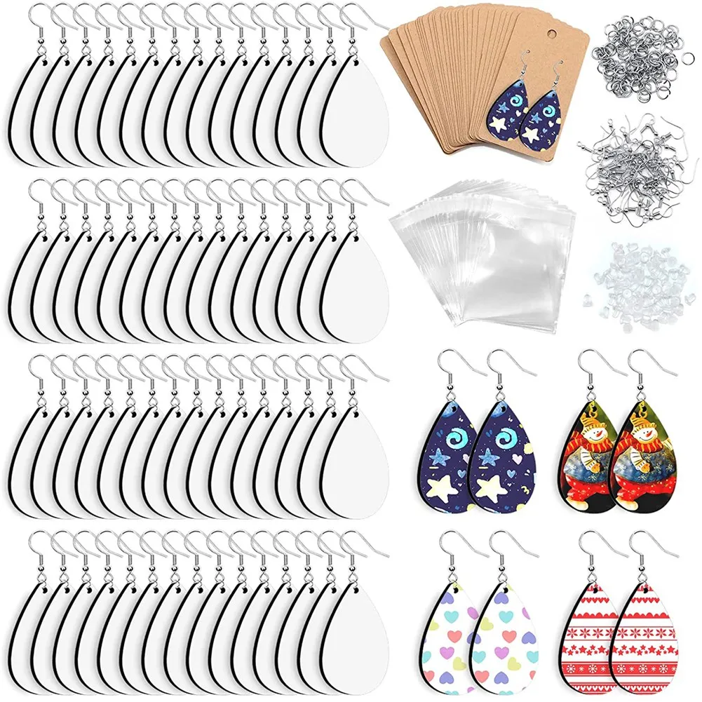 60Pcs Sublimation Earrings Blank, Sublimation Printing Earrings Unfinished Heat Earring Pendant for DIY C
60Pcs Sublimation Earrings Blank, Sublimation Printing Earrings Unfinished Heat Earring Pendant for DIY C