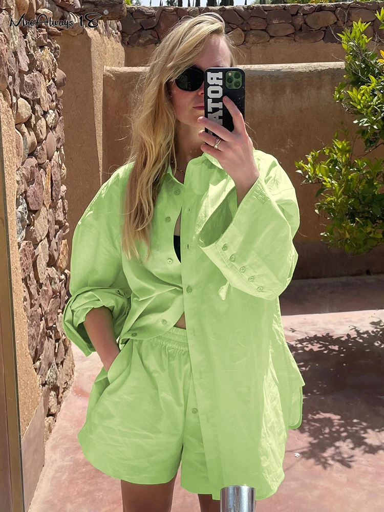Mnealways18 Casual Green Shorts Sets Womens Vacation Outfits Fashion 2 Pieces Suits Oversized Shirts Elastic Waist Shorts Pants
Mnealways18 Casual Green Shorts Sets Womens Vacation Outfits Fashion 2 Pieces Suits Oversized Shirts Elastic Waist Shorts Pants