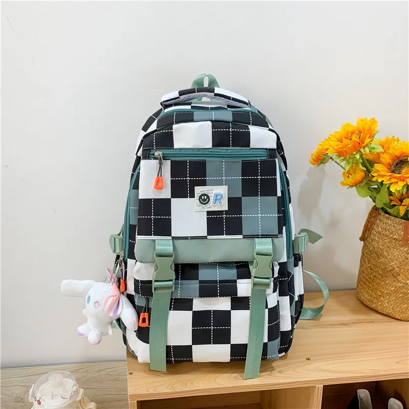 2022 New Schoolbag Female Ins Japanese Junior High School Student Backpack Korean Version Checkerboard Tooling Backpack
2022 New Schoolbag Female Ins Japanese Junior High School Student Backpack Korean Version Checkerboard Tooling Backpack