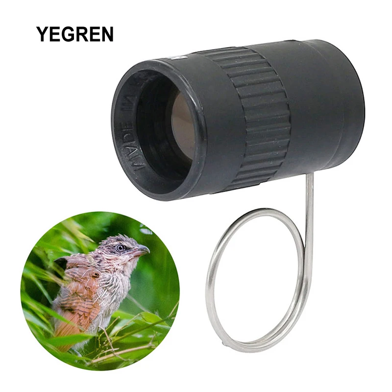 2.5X17.5mm MINI Monocular Telescope Coated Lens Finger Buckle Telescope Pocket Bird Watching Telescope with Case
2.5X17.5mm MINI Monocular Telescope Coated Lens Finger Buckle Telescope Pocket Bird Watching Telescope with Case
