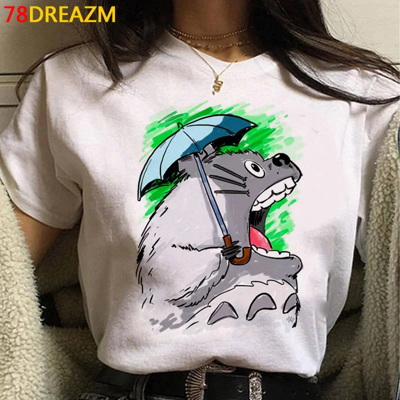 Miyazaki Hayao Totoro Studio Ghibli Tshirt Women Couple White t Shirt Print T-shirt Summer Top
Miyazaki Hayao Totoro Studio Ghibli Tshirt Women Couple White t Shirt Print T-shirt Summer Top
