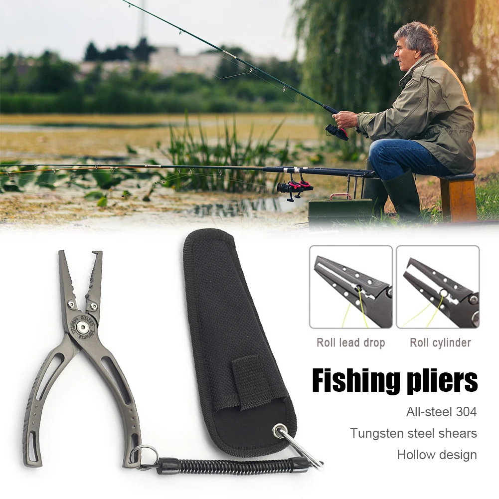 Fishing Pliers Titanium Alloy Braid Line Cutting Pliers Scissors Hook Remover Freshwater Sea Fishing Tackles With Coiled Lanyard
Fishing Pliers Titanium Alloy Braid Line Cutting Pliers Scissors Hook Remover Freshwater Sea Fishing Tackles With Coiled Lanyard