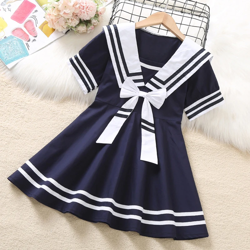 Baby Children Dresses for Girls Clothes Summer School Uniform Costume Short Sleeve Student Outfits Kids Party Dresses Vestidos
Baby Children Dresses for Girls Clothes Summer School Uniform Costume Short Sleeve Student Outfits Kids Party Dresses Vestidos
