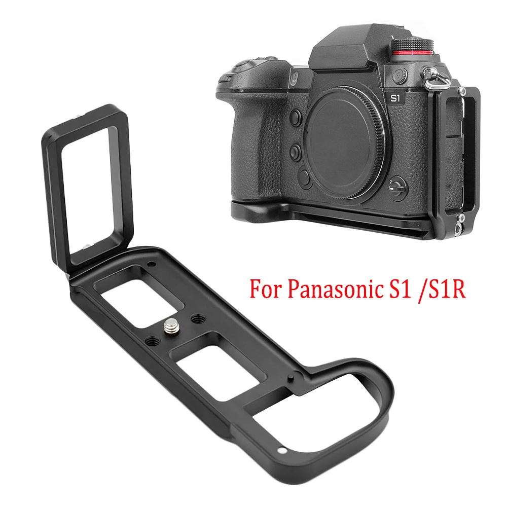 Алюминиевый быстроразъемный L-образный кронштейн, металлический держатель для ручки, идеально подходит для Panasonic S1 S1R аксессуары 
Алюминиевый быстроразъемный L-образный кронштейн, металлический держатель для ручки, идеально подходит для Panasonic S1 S1R аксессуары