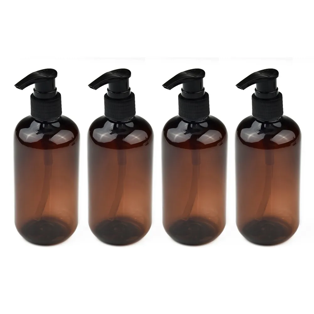 Refillable Empty Pump Bottles Black Lotion Pump Soap Dispenser Therapists 250ml 4PCS Brown For salons Home use
Refillable Empty Pump Bottles Black Lotion Pump Soap Dispenser Therapists 250ml 4PCS Brown For salons Home use
