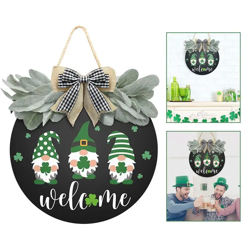 St. Patrick's Day Welcome Wreaths Rustic Farmhouse Welcome Sign With Shamrock & Gnomes Round Wooden Front Door Wreaths For
St. Patrick's Day Welcome Wreaths Rustic Farmhouse Welcome Sign With Shamrock & Gnomes Round Wooden Front Door Wreaths For