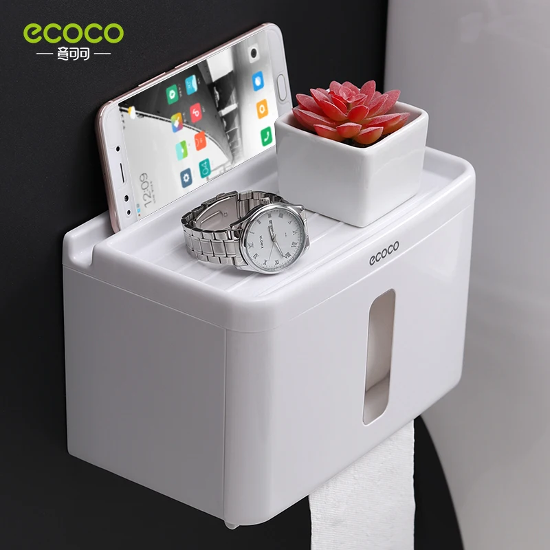 ECOCO Bathroom Tissue Box Toilet Rack Pape Roll Paper Storage Bracket Living Room Wall Mounted Organizer Box Punch Free Case Set
ECOCO Bathroom Tissue Box Toilet Rack Pape Roll Paper Storage Bracket Living Room Wall Mounted Organizer Box Punch Free Case Set