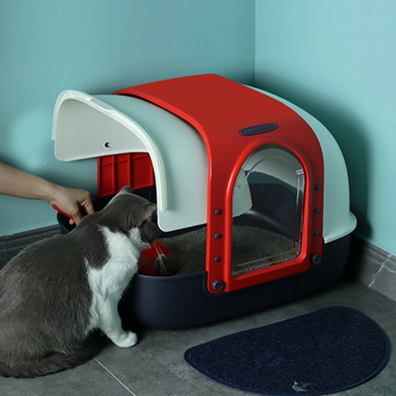 Foldable Enclosed Cat Litter Box House Deodorant Splash Convenient Cleaning Cat Litter Scoop Kuweta Dla Kota Furniture Gatos
Foldable Enclosed Cat Litter Box House Deodorant Splash Convenient Cleaning Cat Litter Scoop Kuweta Dla Kota Furniture Gatos