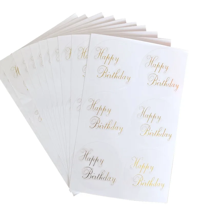 60pcs Transparent Round Stamping Happy Birthday Seal sticker For handmade products Decorative stickers lable
60pcs Transparent Round Stamping Happy Birthday Seal sticker For handmade products Decorative stickers lable