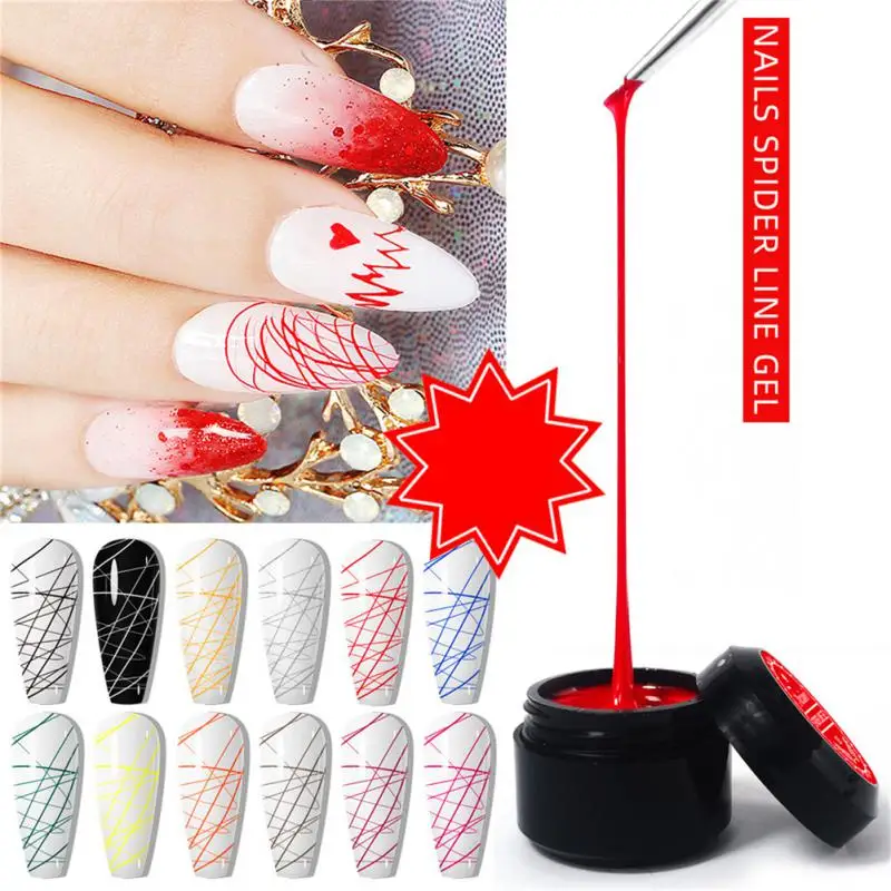 5ml Wire Drawing Gel Nail Polish Black White Spider Web Gel Nail Art Design Painting Liner Glue Gel Reflective Top Coat UV Gel
5ml Wire Drawing Gel Nail Polish Black White Spider Web Gel Nail Art Design Painting Liner Glue Gel Reflective Top Coat UV Gel