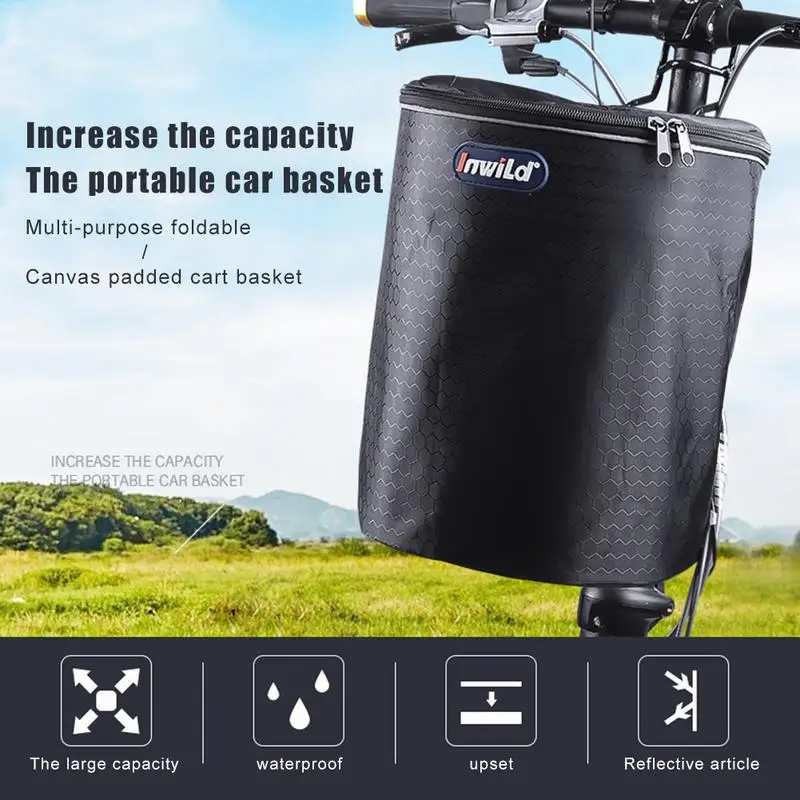 Bike Handlebar Bag Bike Basket with - Collapsible Bike Basket Bicycle Front Bag with Reflective Strap for Shopping Scooters Bala
Bike Handlebar Bag Bike Basket with - Collapsible Bike Basket Bicycle Front Bag with Reflective Strap for Shopping Scooters Bala