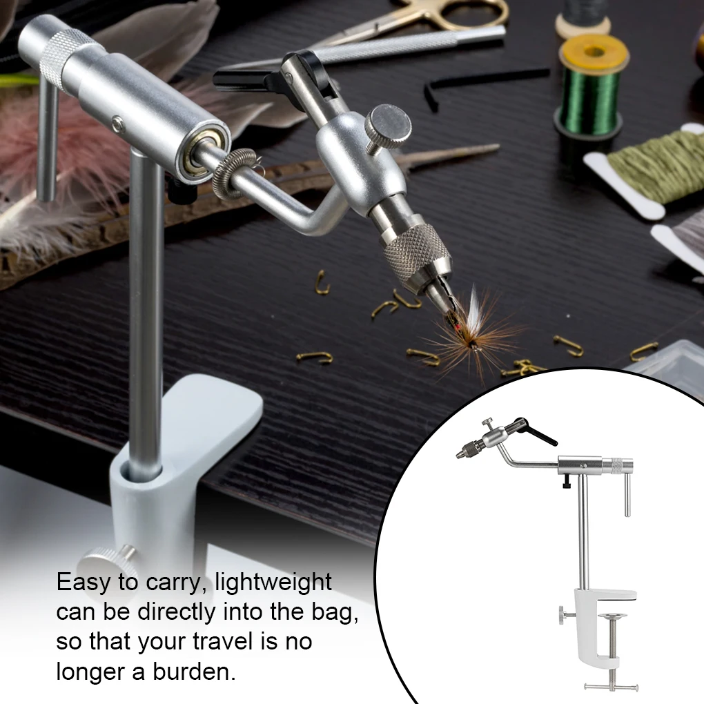 Fly Tying Vise 360 Degree Stainless Steel Aluminum Alloy Fishing Lure Tackle C-clamp Hook Equipment for Professional
Fly Tying Vise 360 Degree Stainless Steel Aluminum Alloy Fishing Lure Tackle C-clamp Hook Equipment for Professional
