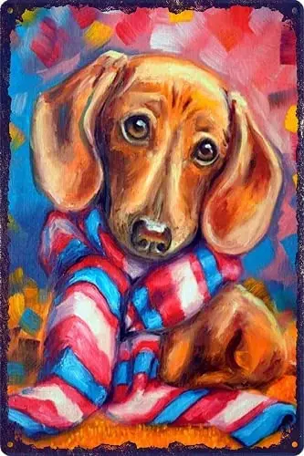 Metal Tin Sign Pub Bar Decoration Animal Dog Art Dachshund Shabby Chic Home Decor Wall Plaque Art Man of the Caverns
Metal Tin Sign Pub Bar Decoration Animal Dog Art Dachshund Shabby Chic Home Decor Wall Plaque Art Man of the Caverns
