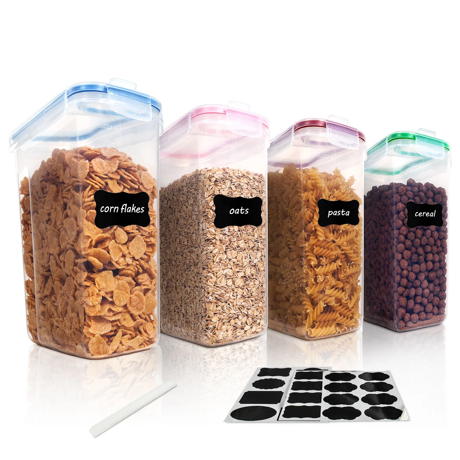 4pcs Grain Storage Box Kitchen 4L Food Storage Tank Rice Bucket Sealed Preservation Box Containers with Lids Cereal Container
4pcs Grain Storage Box Kitchen 4L Food Storage Tank Rice Bucket Sealed Preservation Box Containers with Lids Cereal Container