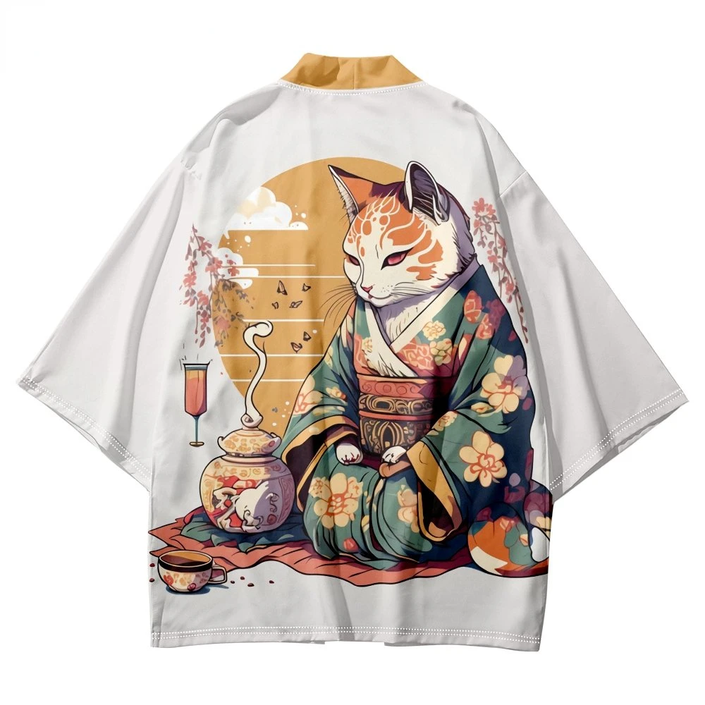 Summer Japanese Anime Print Zoon Kimono Streetwear Vintage Men Women Children Cardigan Haori Harajuku Traditional Beach Yukata
Summer Japanese Anime Print Zoon Kimono Streetwear Vintage Men Women Children Cardigan Haori Harajuku Traditional Beach Yukata