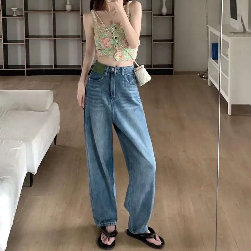 DD1832 High waist jeans women's new versatile loose anti-wrinkle slim wide leg straight trousers jeans
DD1832 High waist jeans women's new versatile loose anti-wrinkle slim wide leg straight trousers jeans