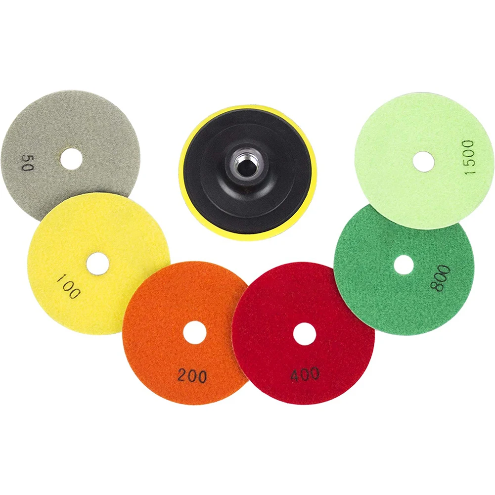 7pcs 4inch Diamond Polishing Pads Grinding Discs Kit For Marble Granite Concrete Stone Polishing Sanding Disc 50-1500Grit
7pcs 4inch Diamond Polishing Pads Grinding Discs Kit For Marble Granite Concrete Stone Polishing Sanding Disc 50-1500Grit