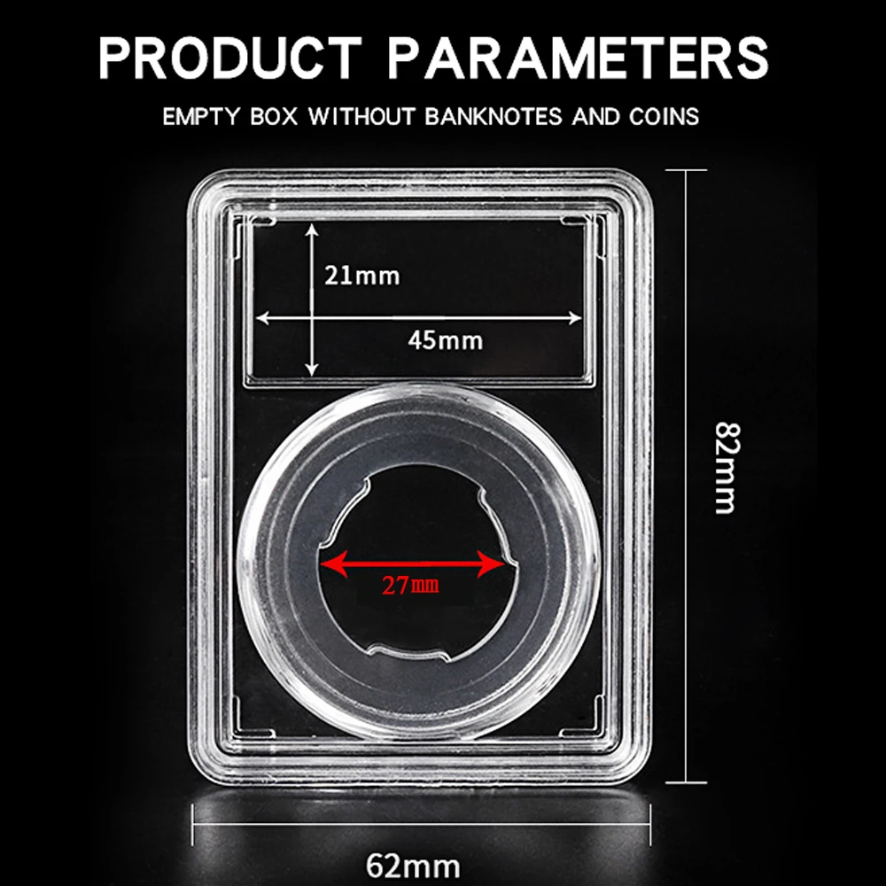 Прозрачный акриловый держатель для монет
Прозрачный акриловый держатель для монет