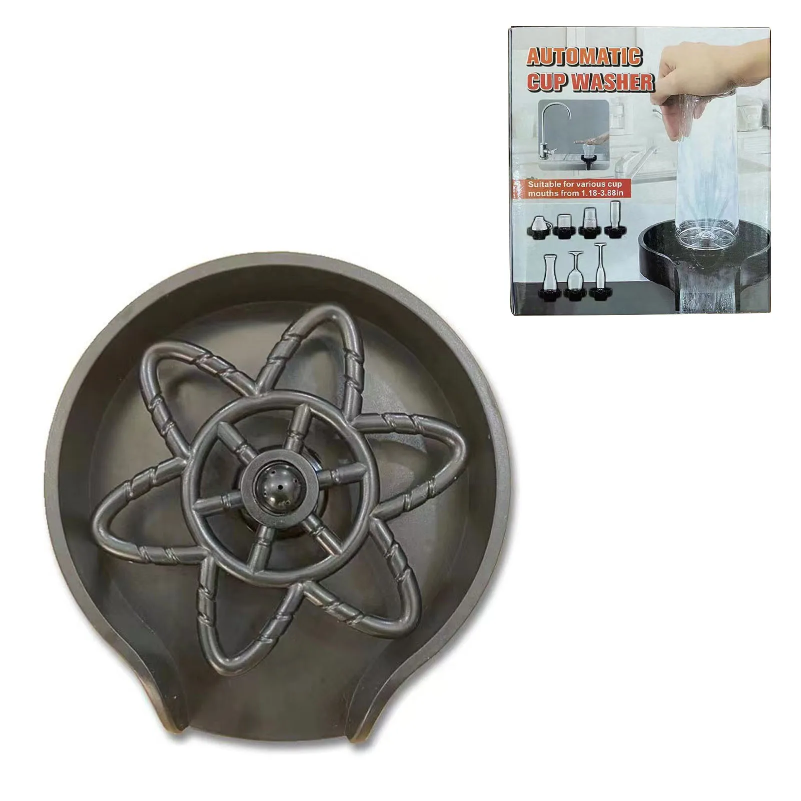 High-pressure Glass Rinser Glass Rinser For Kitchen Sink Faucet Bar Glass Rinser Bottle Washer Kitchen Sinks Accessories Cup
High-pressure Glass Rinser Glass Rinser For Kitchen Sink Faucet Bar Glass Rinser Bottle Washer Kitchen Sinks Accessories Cup