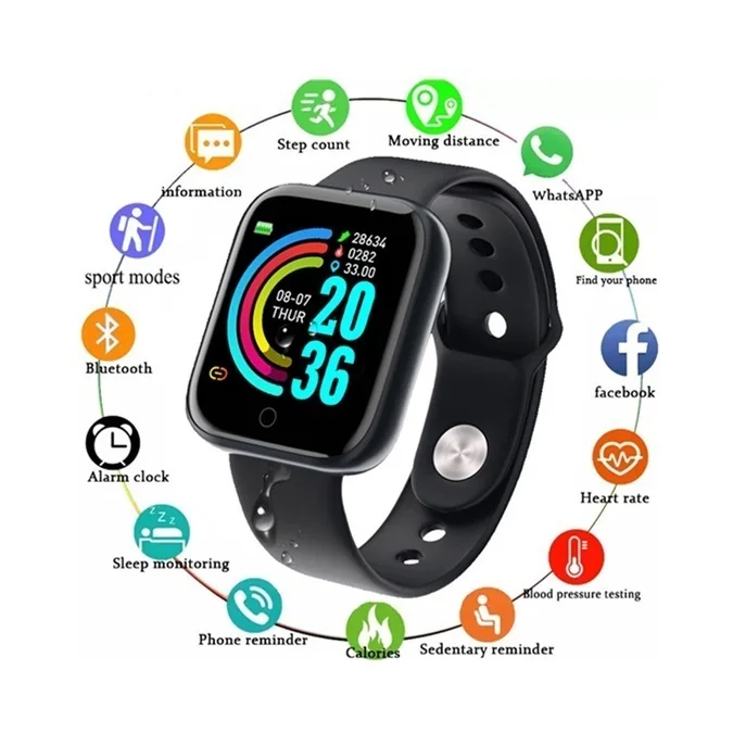 D20 Pro Bluetooth Smart Watch Men Women Y68 Blood Pressure Heart Rate Monitor Sport Smartwatch Fitness Tracker For Xiaomi Huawei
D20 Pro Bluetooth Smart Watch Men Women Y68 Blood Pressure Heart Rate Monitor Sport Smartwatch Fitness Tracker For Xiaomi Huawei