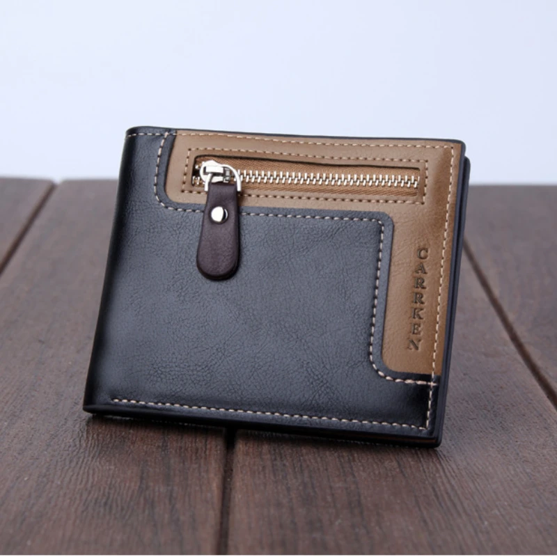 2022 New Men's Wallet Retro Fashion Leather Zipper Wallet Tri-fold Multi-function Card Holder Men PU Leather Open Coin Purse
2022 New Men's Wallet Retro Fashion Leather Zipper Wallet Tri-fold Multi-function Card Holder Men PU Leather Open Coin Purse