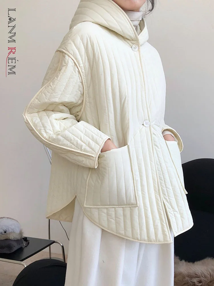LANMREM Hooded Cotton-padded Coats For Women Solid Color Casual Single Breasted Pockets Warm Fashion Clothing 2023 Winter 2L1124
LANMREM Hooded Cotton-padded Coats For Women Solid Color Casual Single Breasted Pockets Warm Fashion Clothing 2023 Winter 2L1124