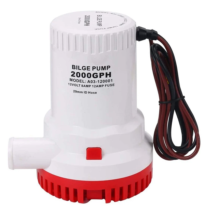 2000GPH 12V Non-Automatic Corrosion-Resistant Anti-Airlock Protection Submersible Marine Boat Bilge Pump Water Pump
2000GPH 12V Non-Automatic Corrosion-Resistant Anti-Airlock Protection Submersible Marine Boat Bilge Pump Water Pump