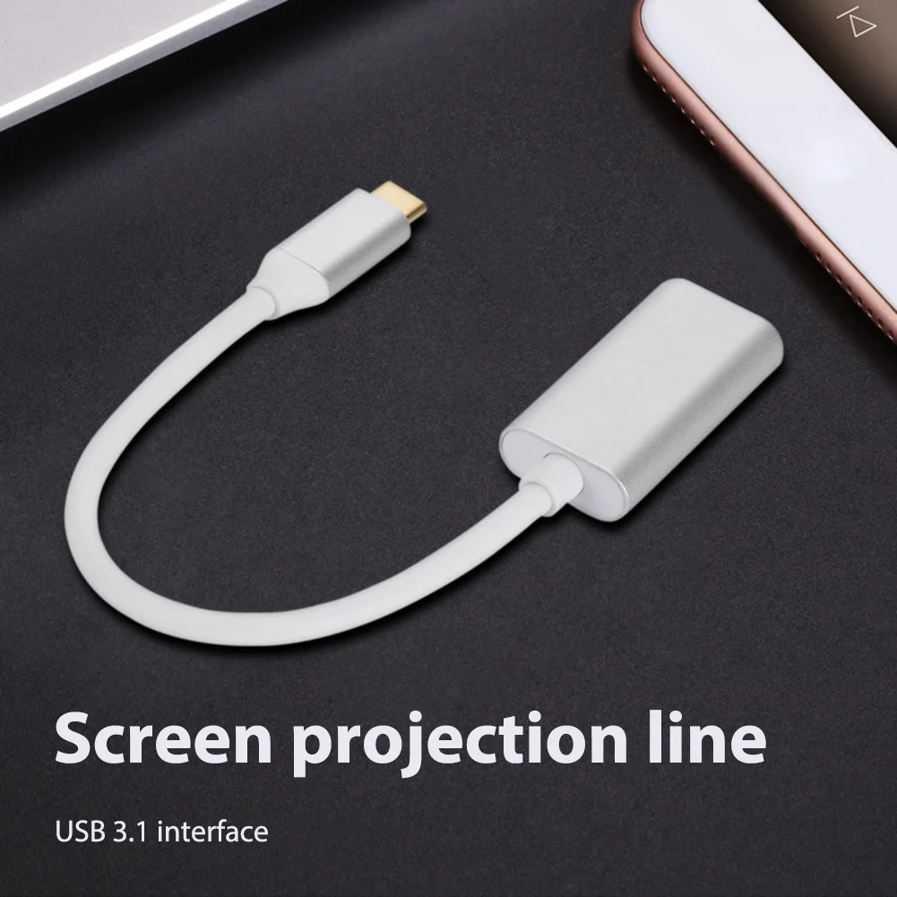 Кабель-адаптер USB Type-C на HDMI, 4k, 30 Гц 
Кабель-адаптер USB Type-C на HDMI, 4k, 30 Гц